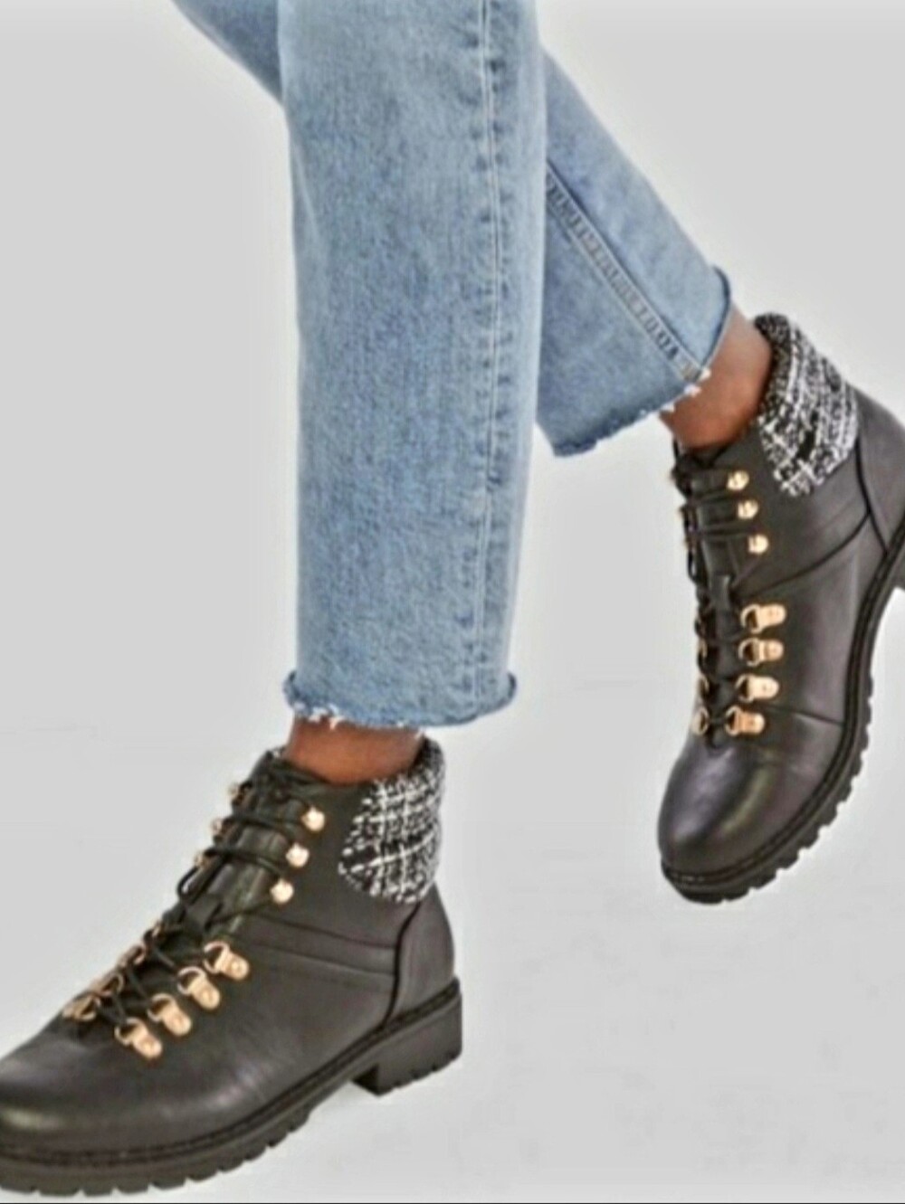 Raylyn Lace-Up Booties - Black Size 8.5
